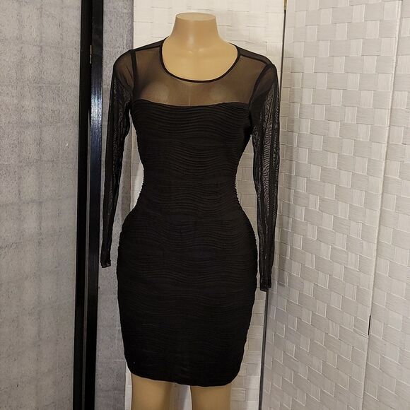 DANNO RICCO NEW YORK ILLUSION BODYCON DRESS - Picture 3 of 13